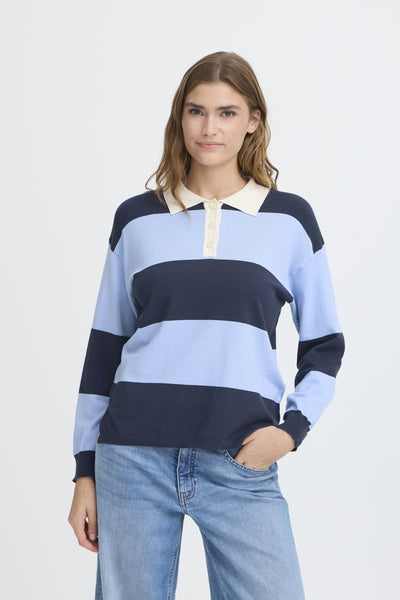 IHBOSTON LS14 BLUE COMB POLO - 900004264 - 20125135 Thumbnail