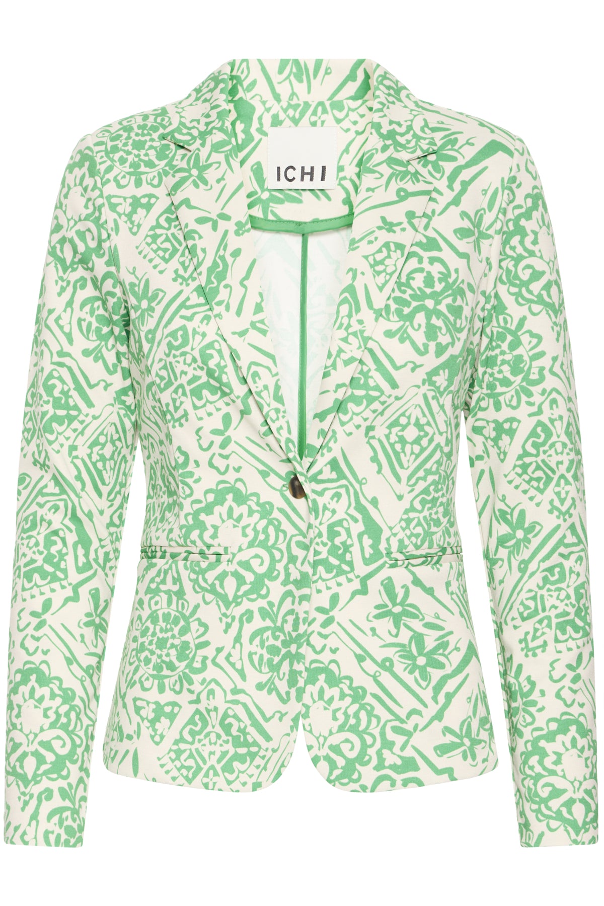 IHKATE PRINT BL29 KELLY GREEN GRAPHIC PATCHWORK - 20125220