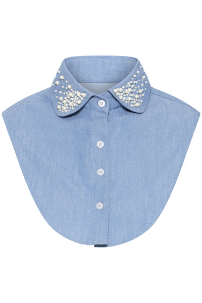 IAANINE COLLAR Faded Denim - 174021 - 20125389 Thumbnail