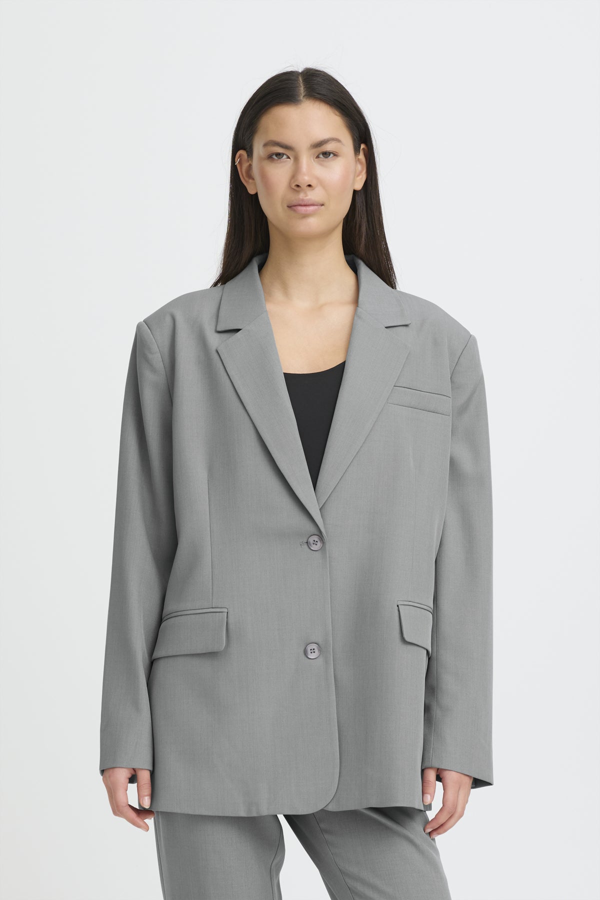 IHFAVA OVERSIZE BL Grey melange - 200318 - 20125677