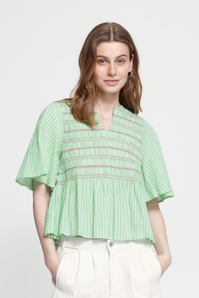 IHLOCY SS GREEN / BIRCH STRIPE - 9000066 - 20125762 Thumbnail