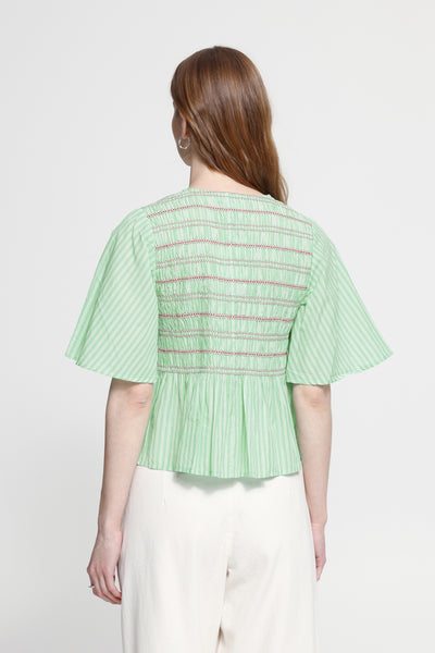 IHLOCY SS GREEN / BIRCH STRIPE - 9000066 - 20125762 Thumbnail
