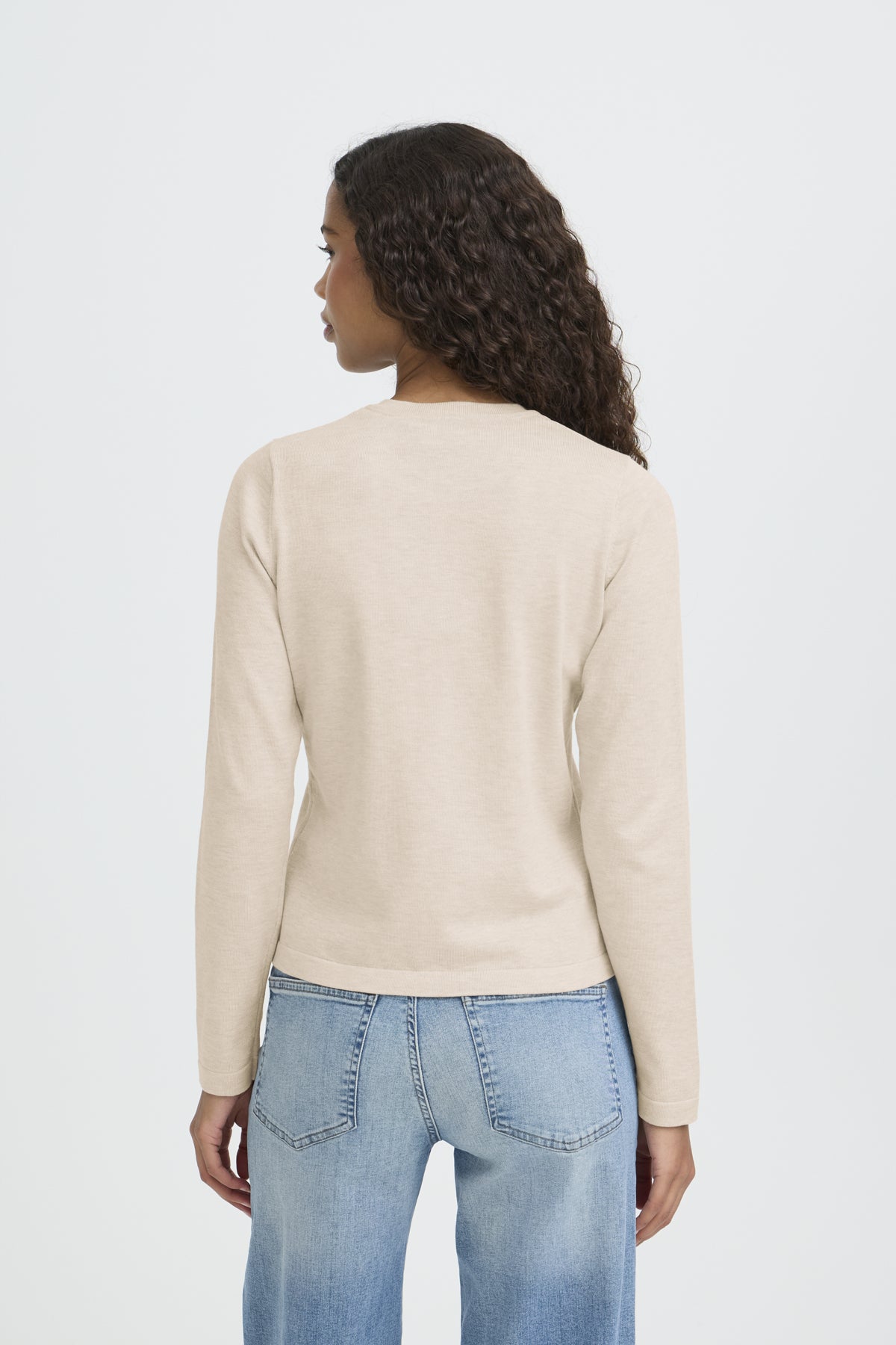 IHLULS O-NECK CA Oatmeal Melange - 1304011 - 20125808