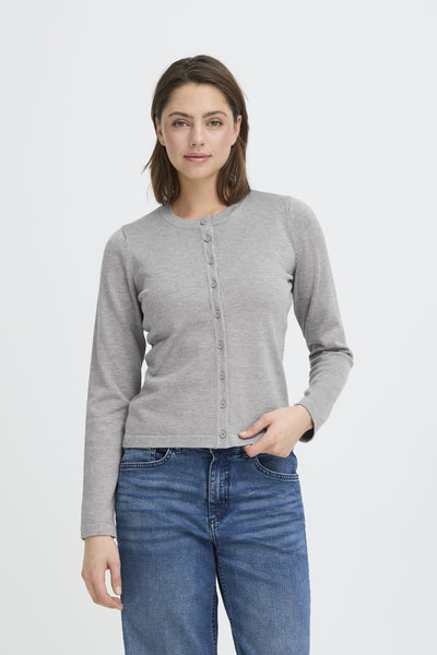 IHLULS O-NECK CA Light grey melange - 200317 - 20125808 Thumbnail