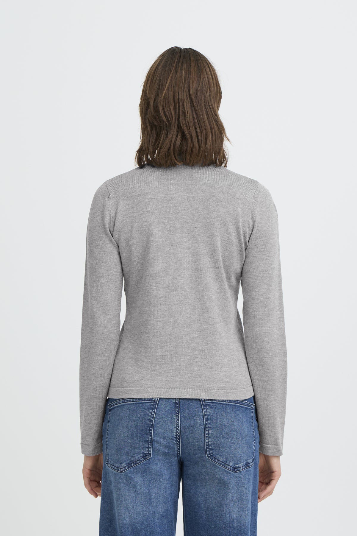 IHLULS O-NECK CA Light grey melange - 200317 - 20125808