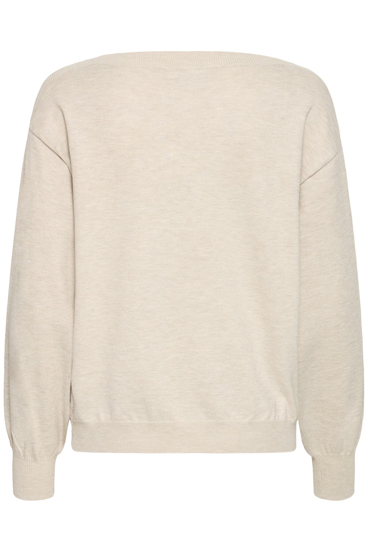 IHLULS BOAT NECK LS Oatmeal Melange - 1304011 - 20125811