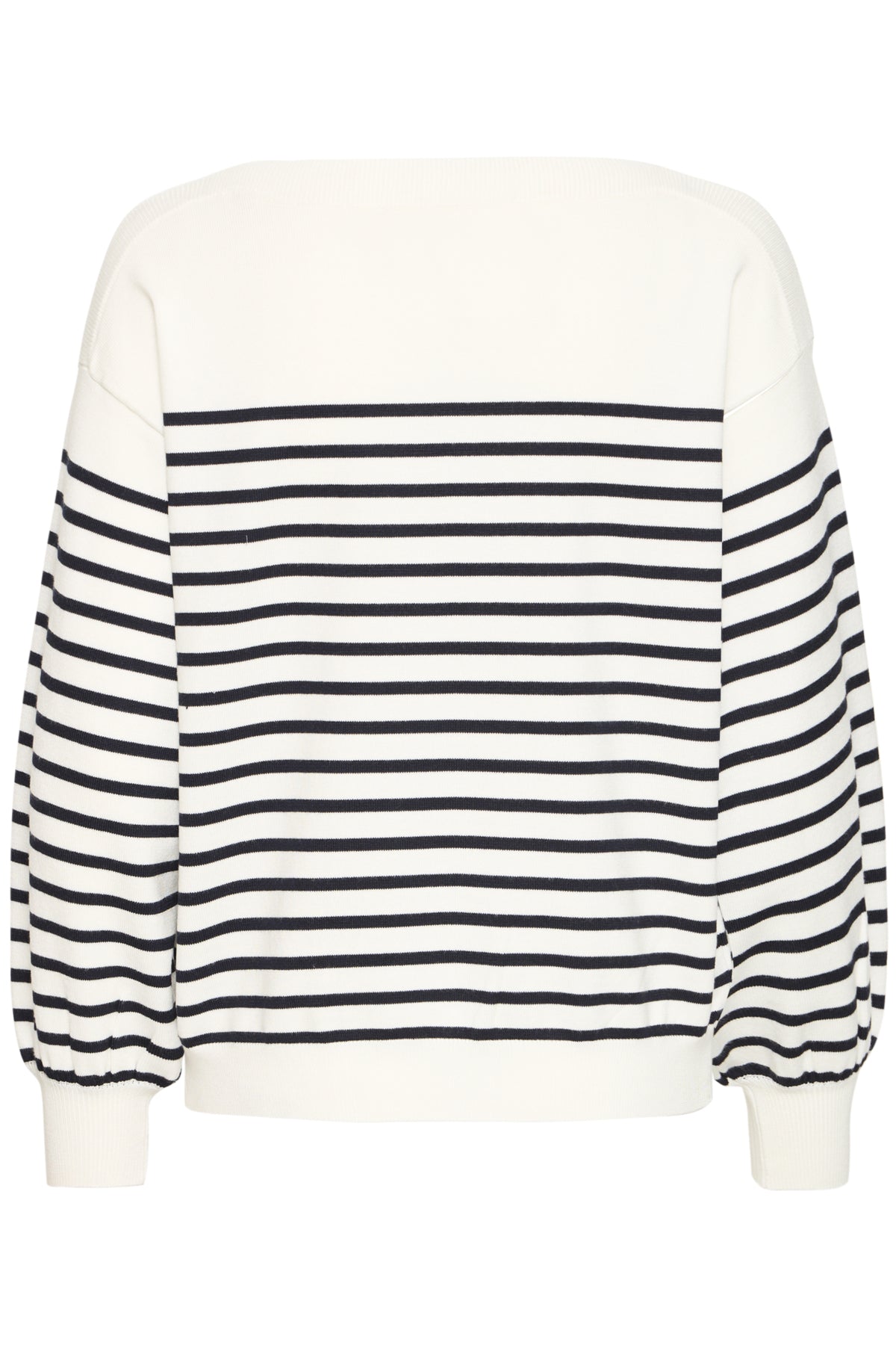 IHLULS BOAT NECK LS SOLID + WHITE TE STRIPE - 9000 - 20125811