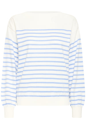 IHLULS BOAT NECK LS SOLID + CLOUD BELAIR STRIPE - - 20125811