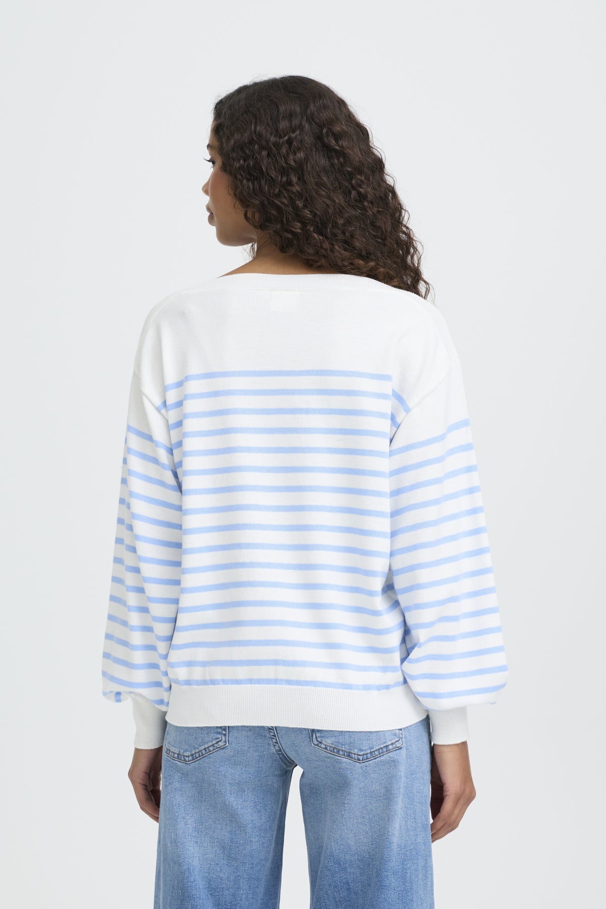 IHLULS BOAT NECK LS SOLID + CLOUD BELAIR STRIPE - - 20125811