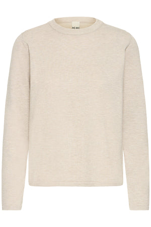 IHLULS O-NECK LS Oatmeal Melange - 1304011 - 20125814