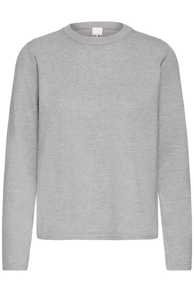 IHLULS O-NECK LS Light grey melange - 200317 - 20125814 Thumbnail