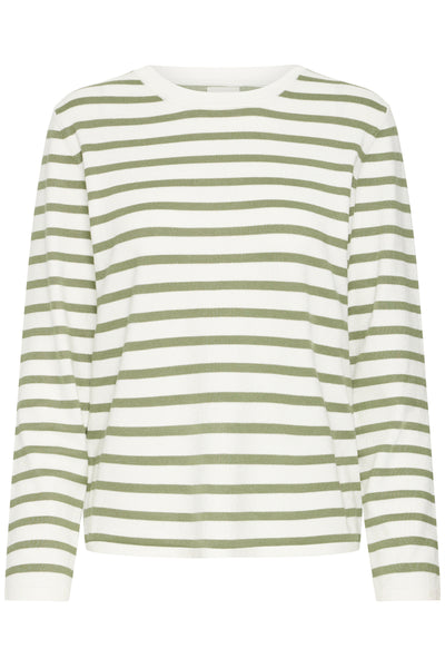 IHLULS O-NECK LS SMALL IGUANA WHITE STRIPE - 90 - 20125814 Thumbnail