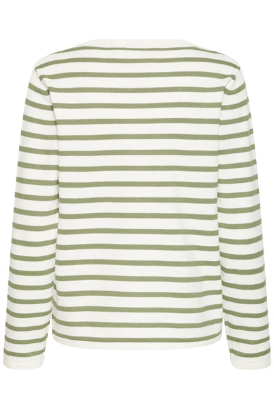 IHLULS O-NECK LS SMALL IGUANA WHITE STRIPE - 90 - 20125814 Thumbnail