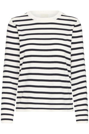 IHLULS O-NECK LS SMALL WHITE TOTAL EC STRIPE - - 20125814