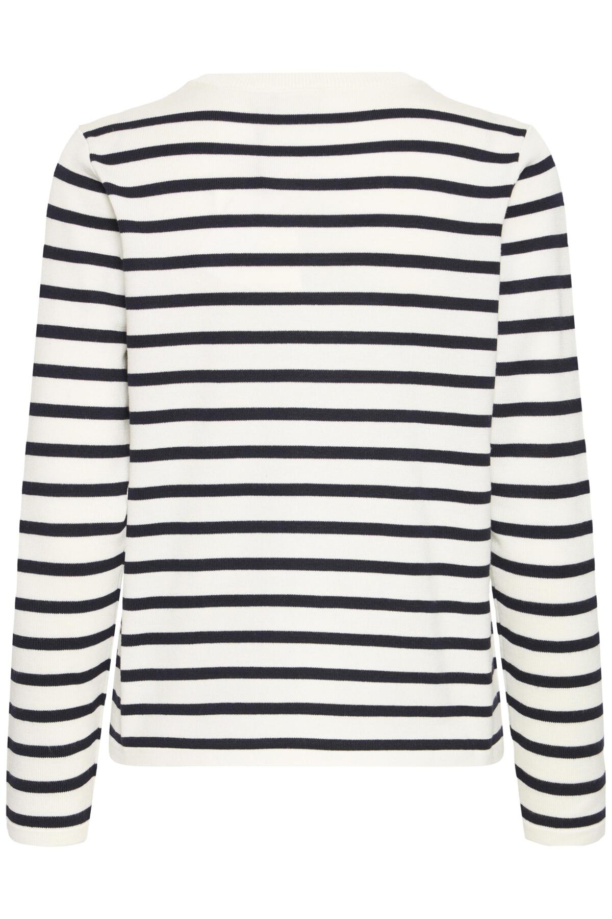 IHLULS O-NECK LS SMALL WHITE TOTAL EC STRIPE - - 20125814