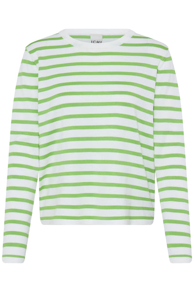 IHLULS O-NECK LS SMALL CLOUD KELLY STRIPE - 900 - 20125814 Thumbnail