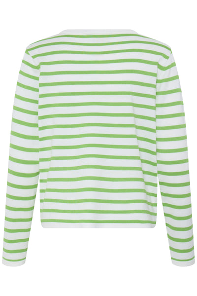 IHLULS O-NECK LS SMALL CLOUD KELLY STRIPE - 900 - 20125814 Thumbnail