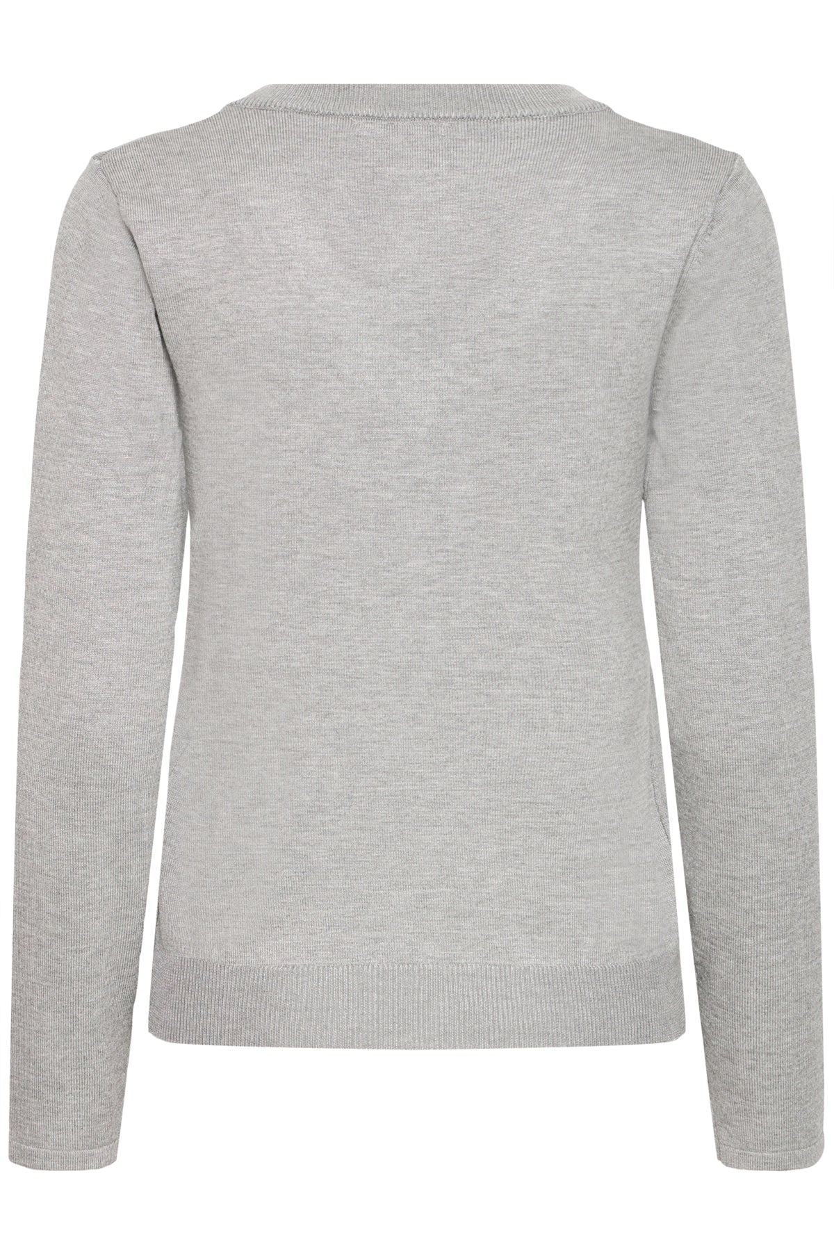 IHLULS V-NECK LS Light grey melange - 200317 - 20125815