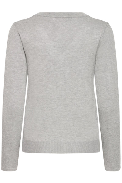 IHLULS V-NECK LS Light grey melange - 200317 - 20125815 Thumbnail