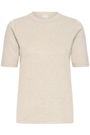IHLULS O-NECK SS Oatmeal Melange - 1304011 - 20125816