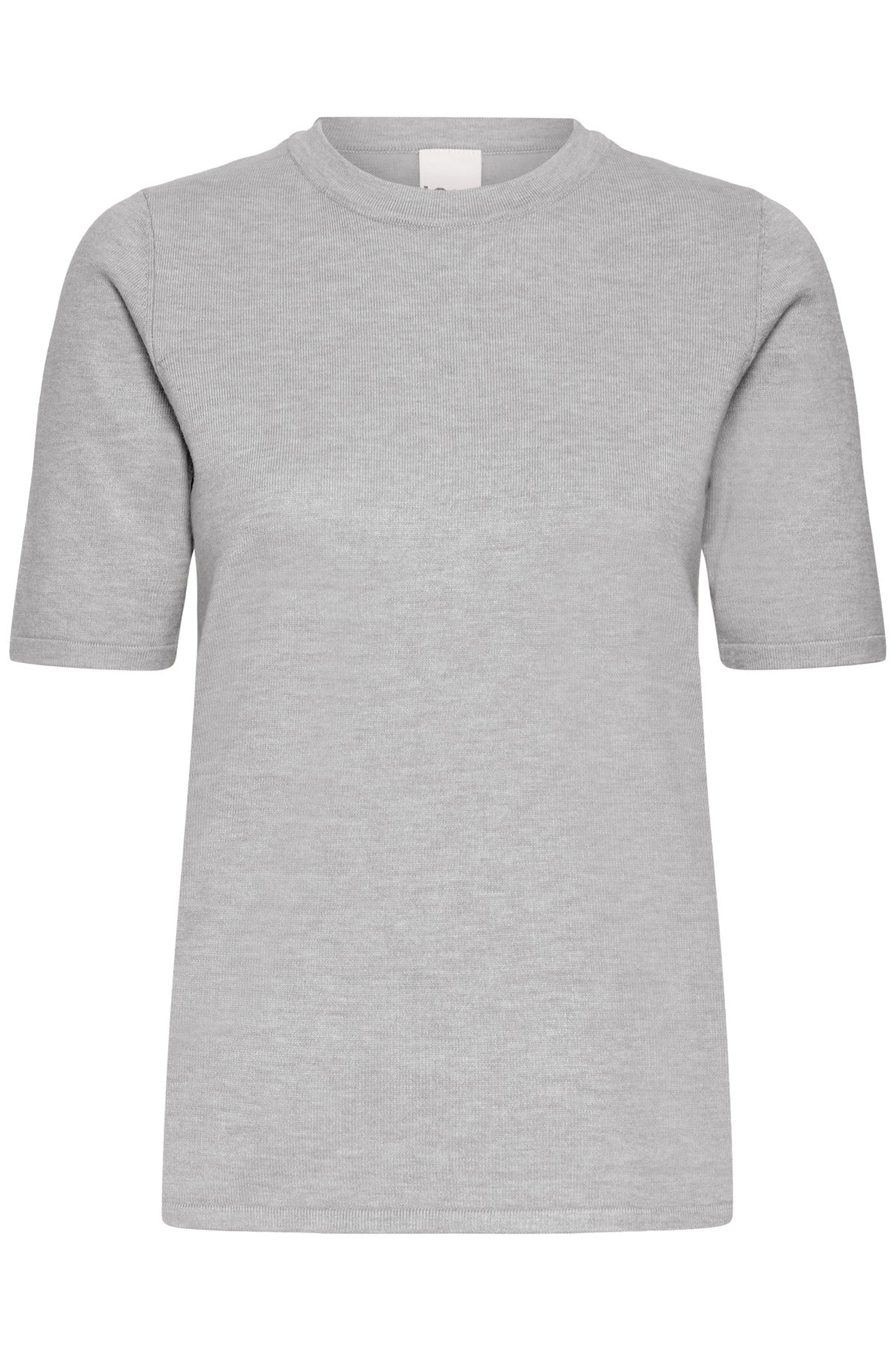 IHLULS O-NECK SS Light grey melange - 200317 - 20125816