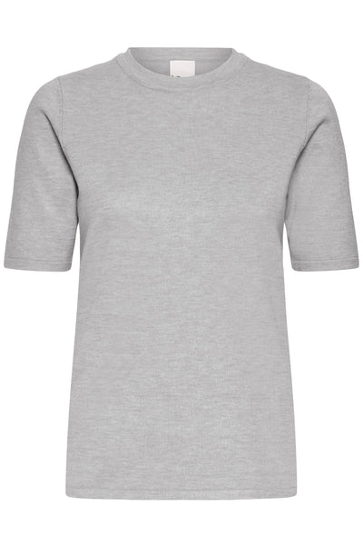 IHLULS O-NECK SS Light grey melange - 200317 - 20125816 Thumbnail