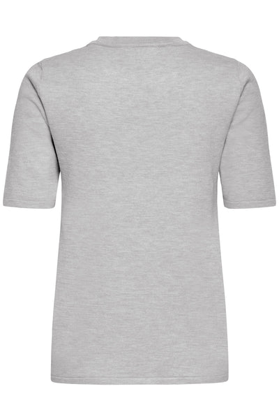 IHLULS O-NECK SS Light grey melange - 200317 - 20125816 Thumbnail