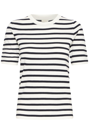 IHLULS O-NECK SS SMALL WHITE TOTAL EC STRIPE - - 20125816