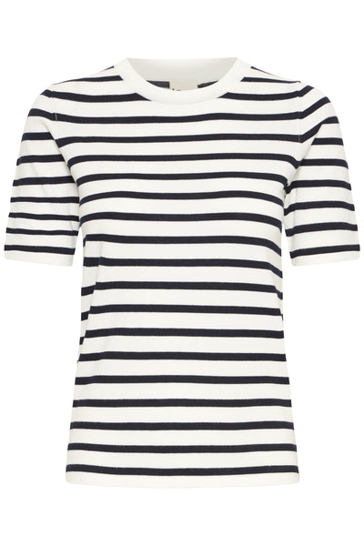 IHLULS O-NECK SS SMALL WHITE TOTAL EC STRIPE - - 20125816 Thumbnail