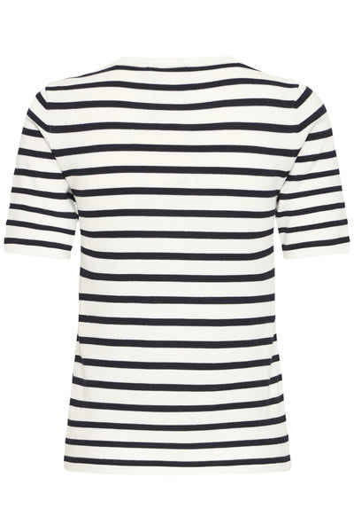 IHLULS O-NECK SS SMALL WHITE TOTAL EC STRIPE - - 20125816 Thumbnail