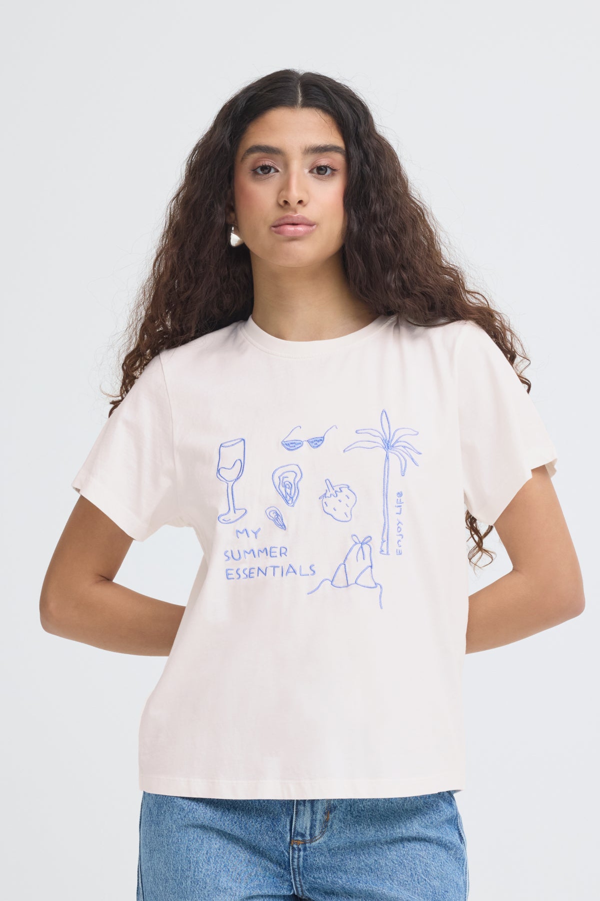 IHNOVOLA SS2 CLOUD DANCER / WEGDEWOOD - 900 - 20125861