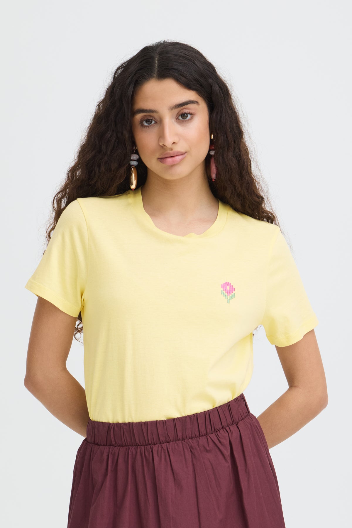 IHCAMINNA SS MELLOW YELLOW/MULTI - 90000748 - 20125984
