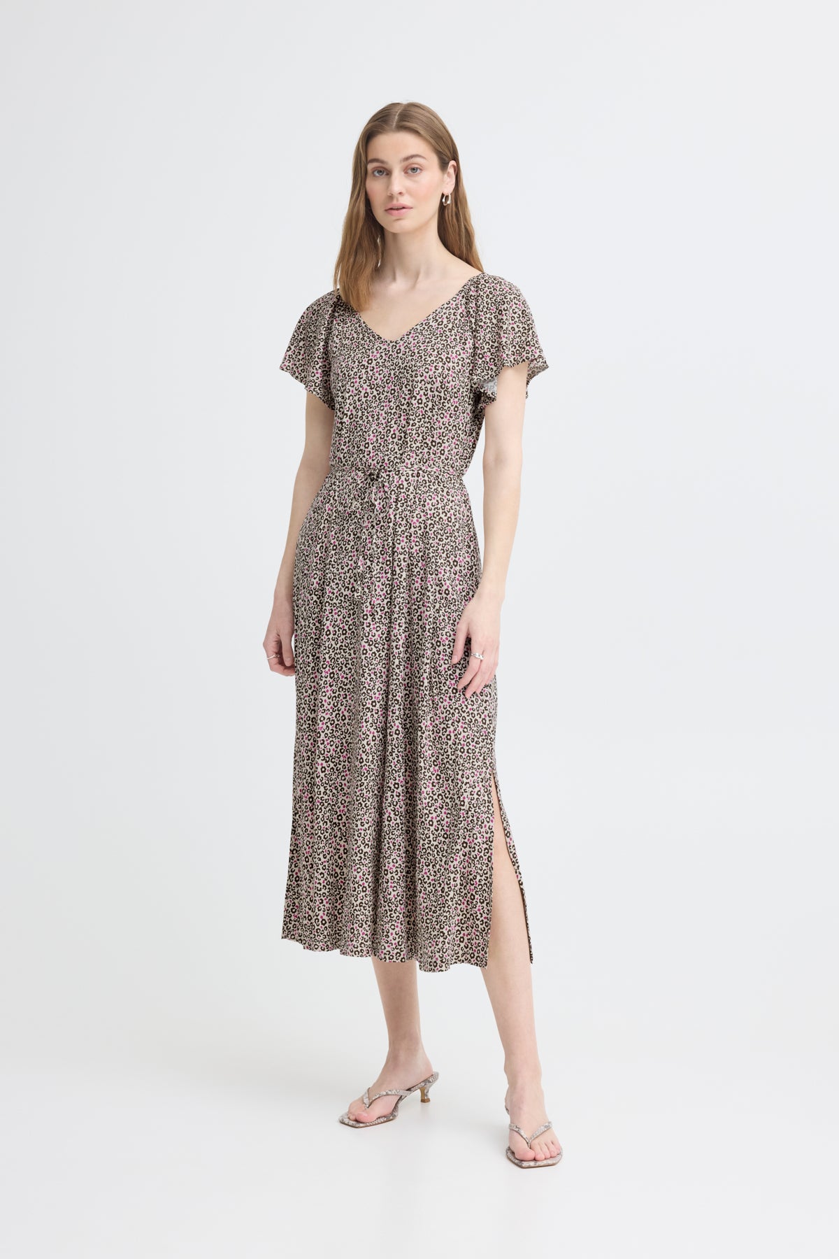 IHAYA DR8 BEIGE/PINK LEOPARD FLOWER - 90 - 20126019