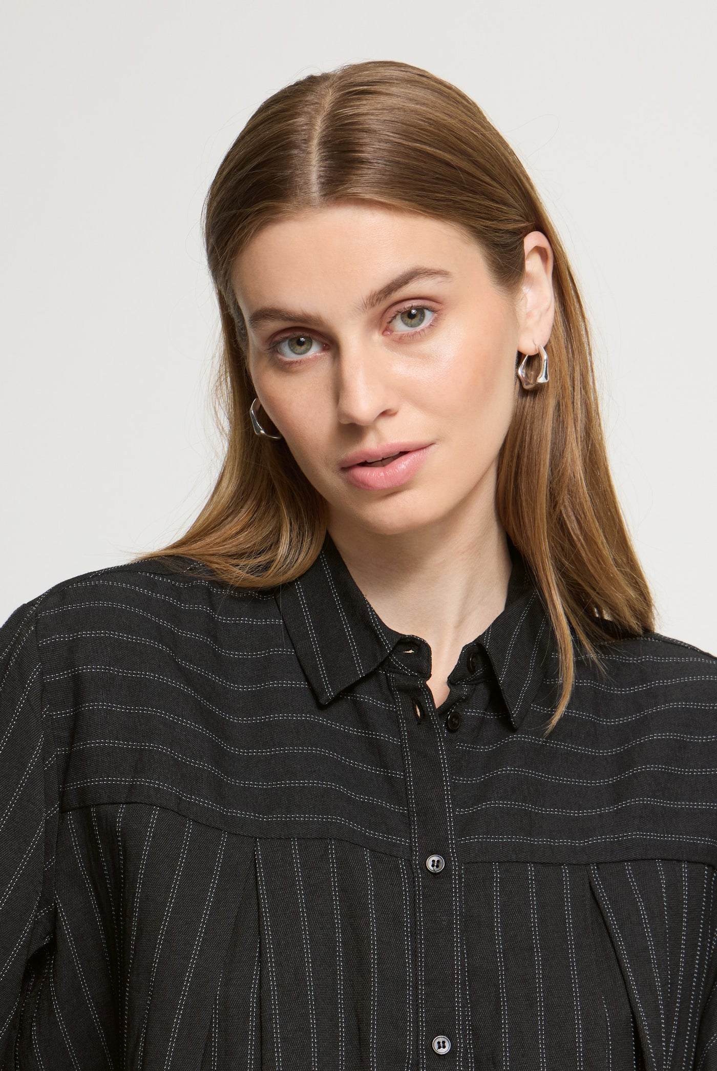 IHFIENNA SH BLACK & WHITE STRIPE - 9000086 - 20126159