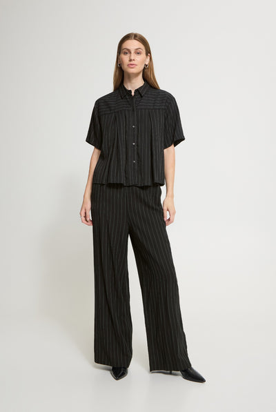 IHFIENNA SH BLACK & WHITE STRIPE - 9000086 - 20126159 Thumbnail