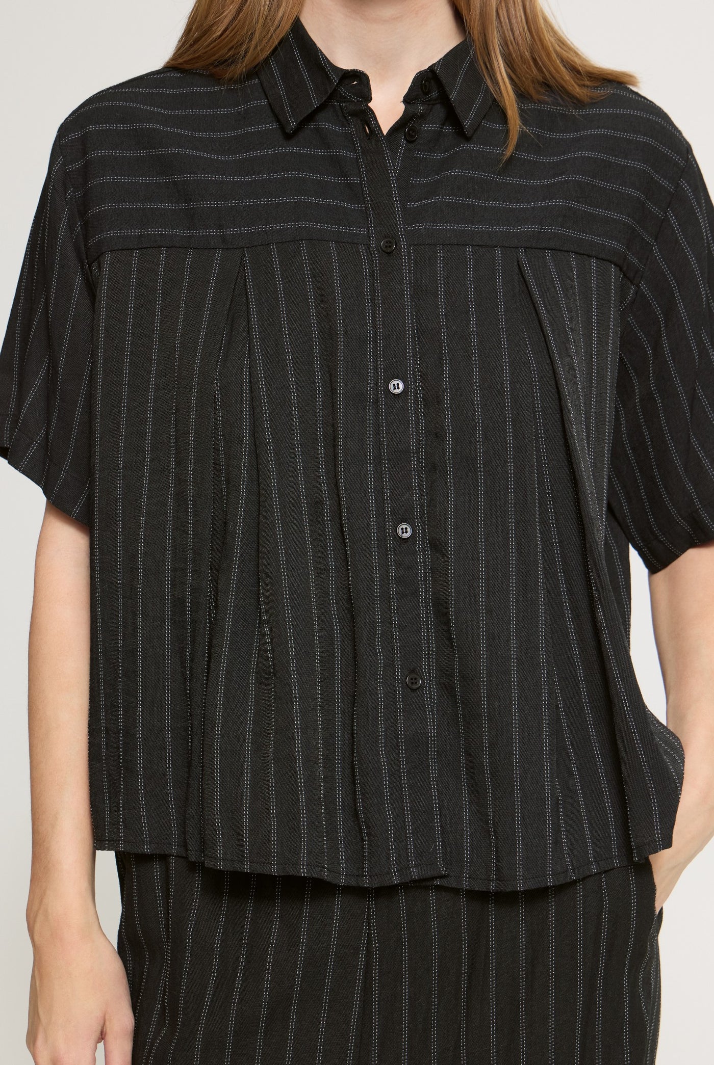 IHFIENNA SH BLACK & WHITE STRIPE - 9000086 - 20126159