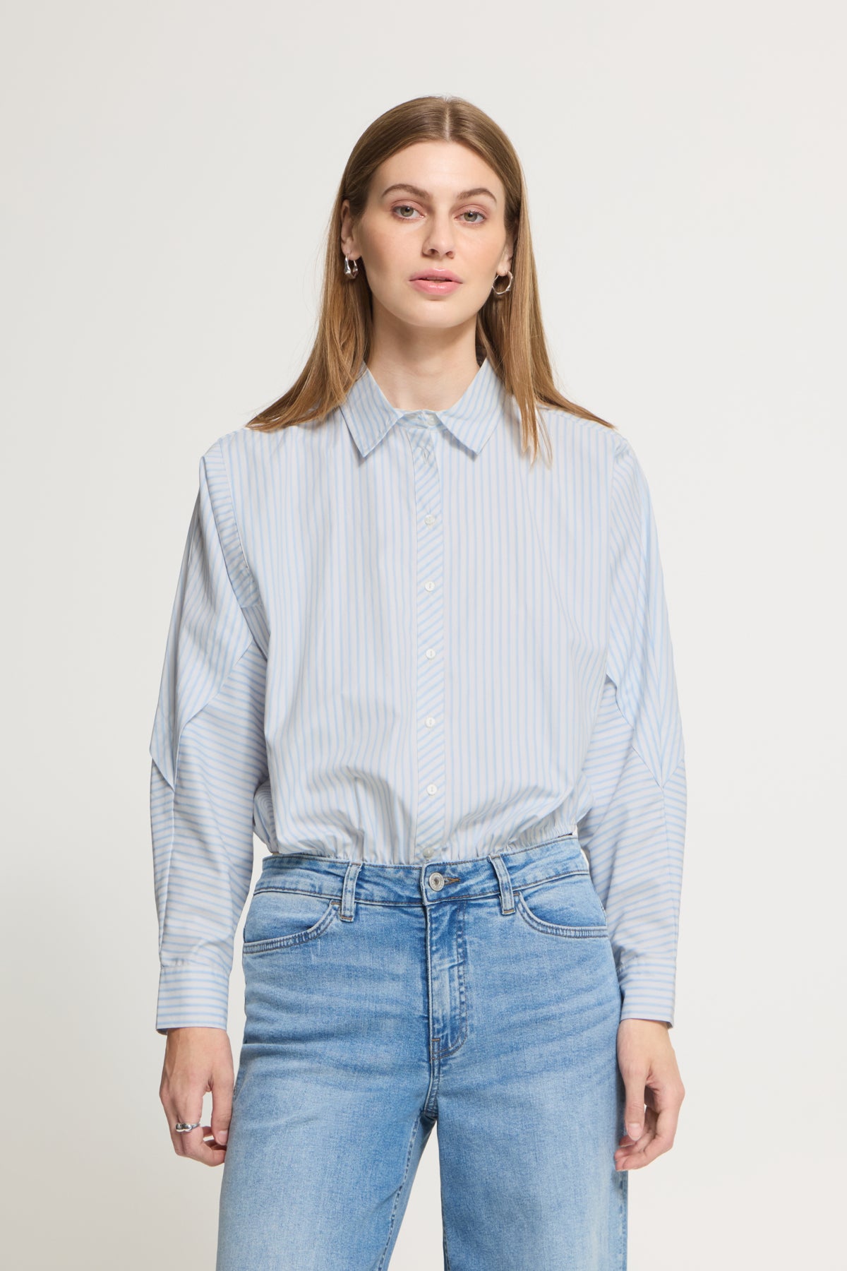 IHJADELINE SH WHITE/CELESTIAL BLUE STRIPE - - 20126178