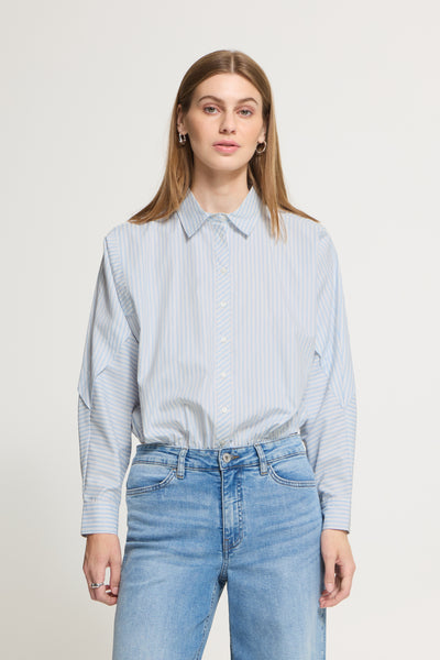 IHJADELINE SH WHITE/CELESTIAL BLUE STRIPE - - 20126178 Thumbnail