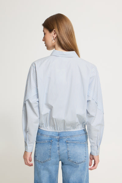 IHJADELINE SH WHITE/CELESTIAL BLUE STRIPE - - 20126178 Thumbnail