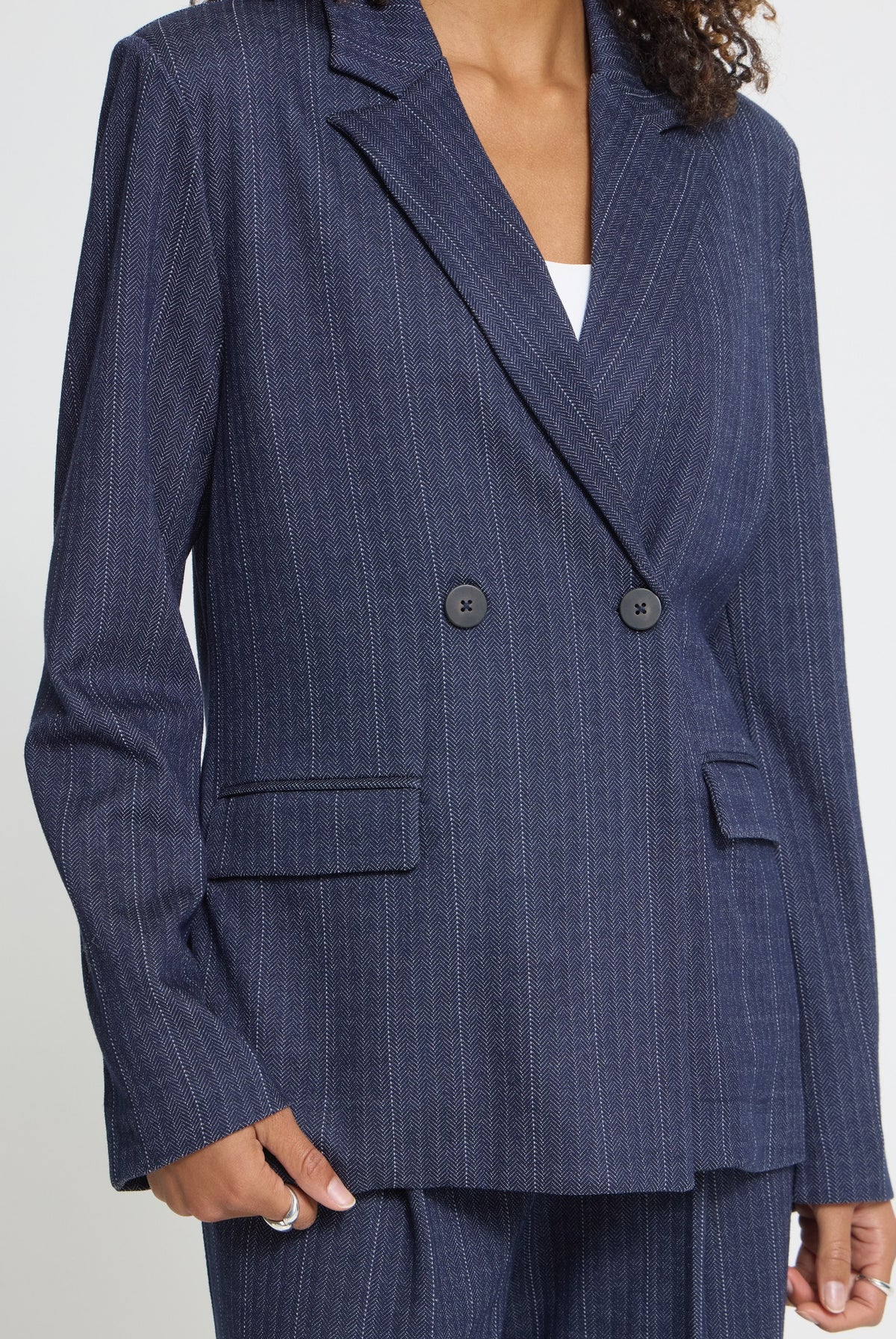 IHKATE PINELLE BL2 DARK BLUE JACQUARD STRIPE - 90 - 20126819
