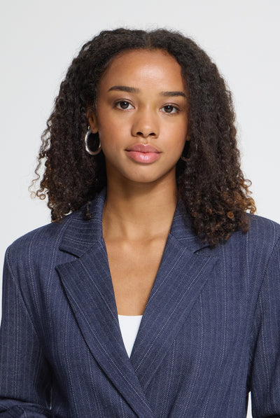IHKATE PINELLE BL2 DARK BLUE JACQUARD STRIPE - 90 - 20126819 Thumbnail