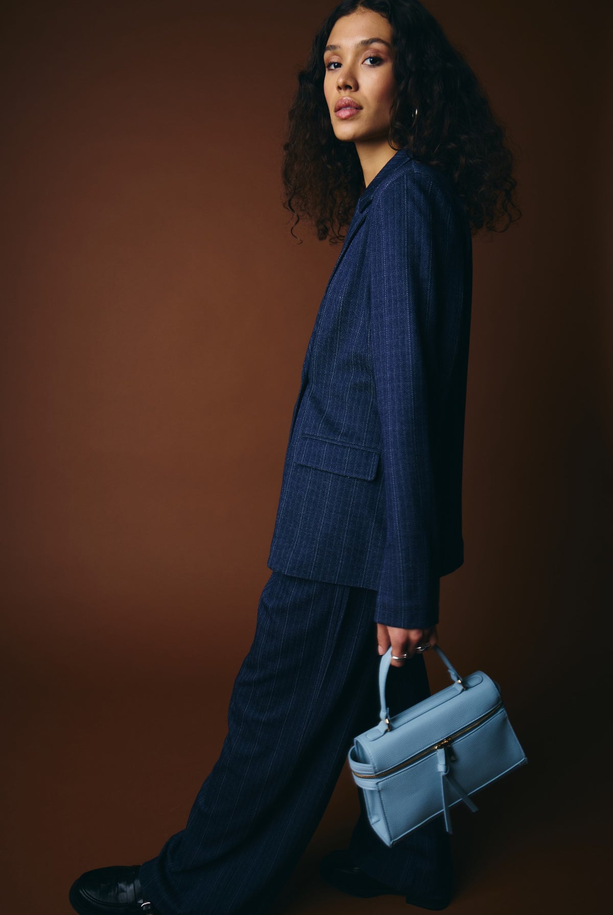 IHKATE PINELLE BL2 DARK BLUE JACQUARD STRIPE - 90 - 20126819