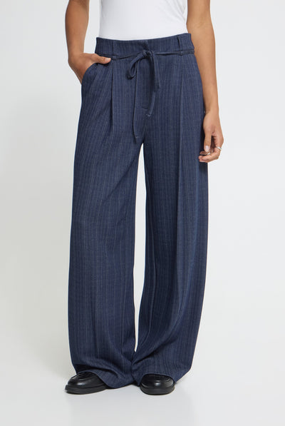IHKATE PINELLE WIDE PA DARK BLUE JACQUARD STRIPE - 90 - 20126820 Thumbnail