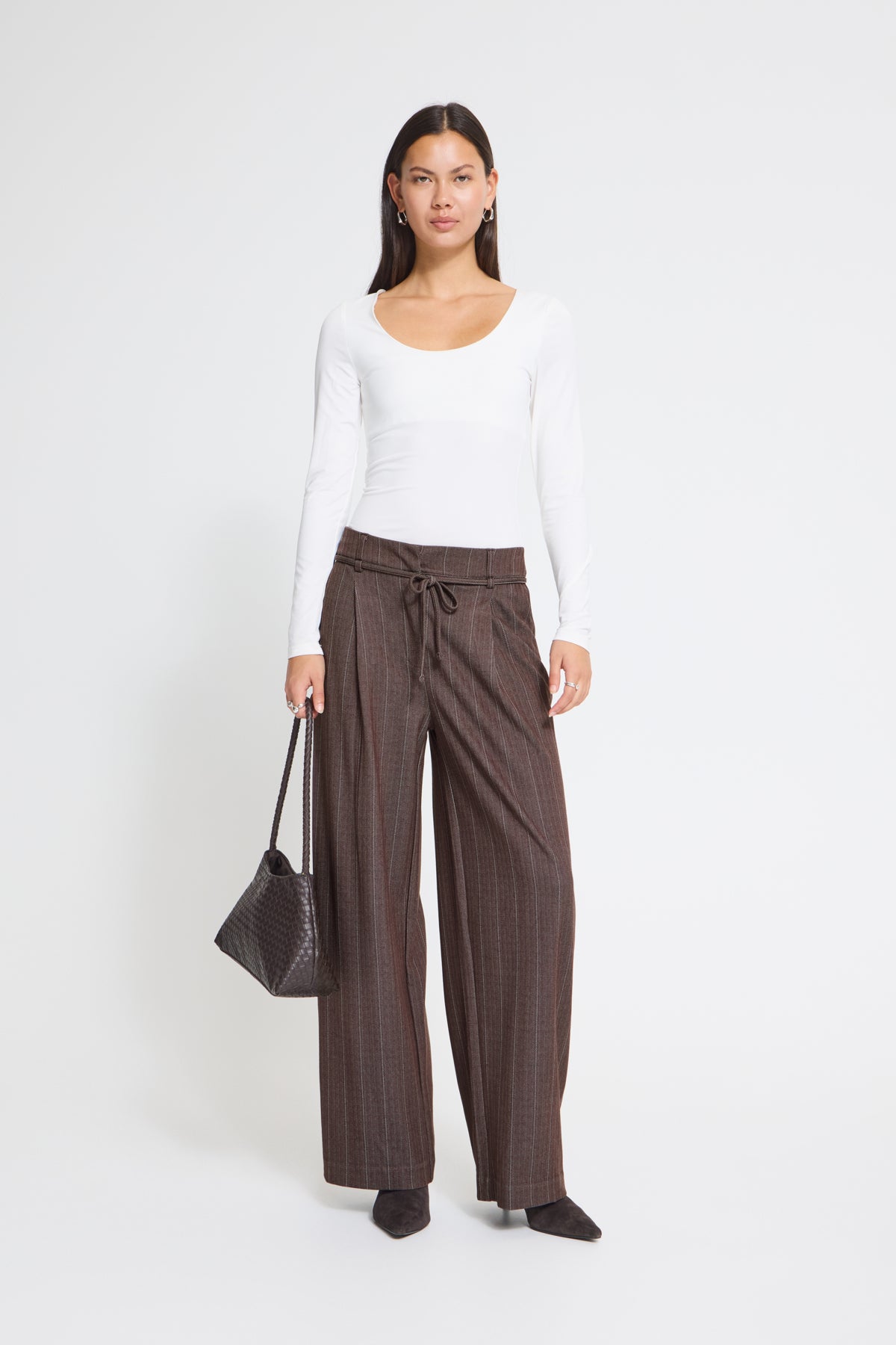 IHKATE PINELLE WIDE PA COFFEE BEAN JACQUARD STRIPE - - 20126820