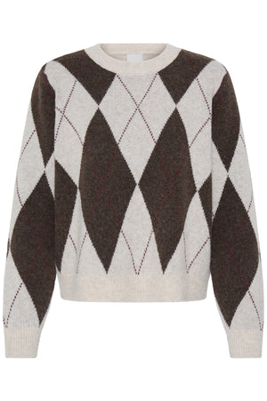 IHFENSTER LS OATMEAL, COFFEE BEAN HARLEQUIN - 20127303