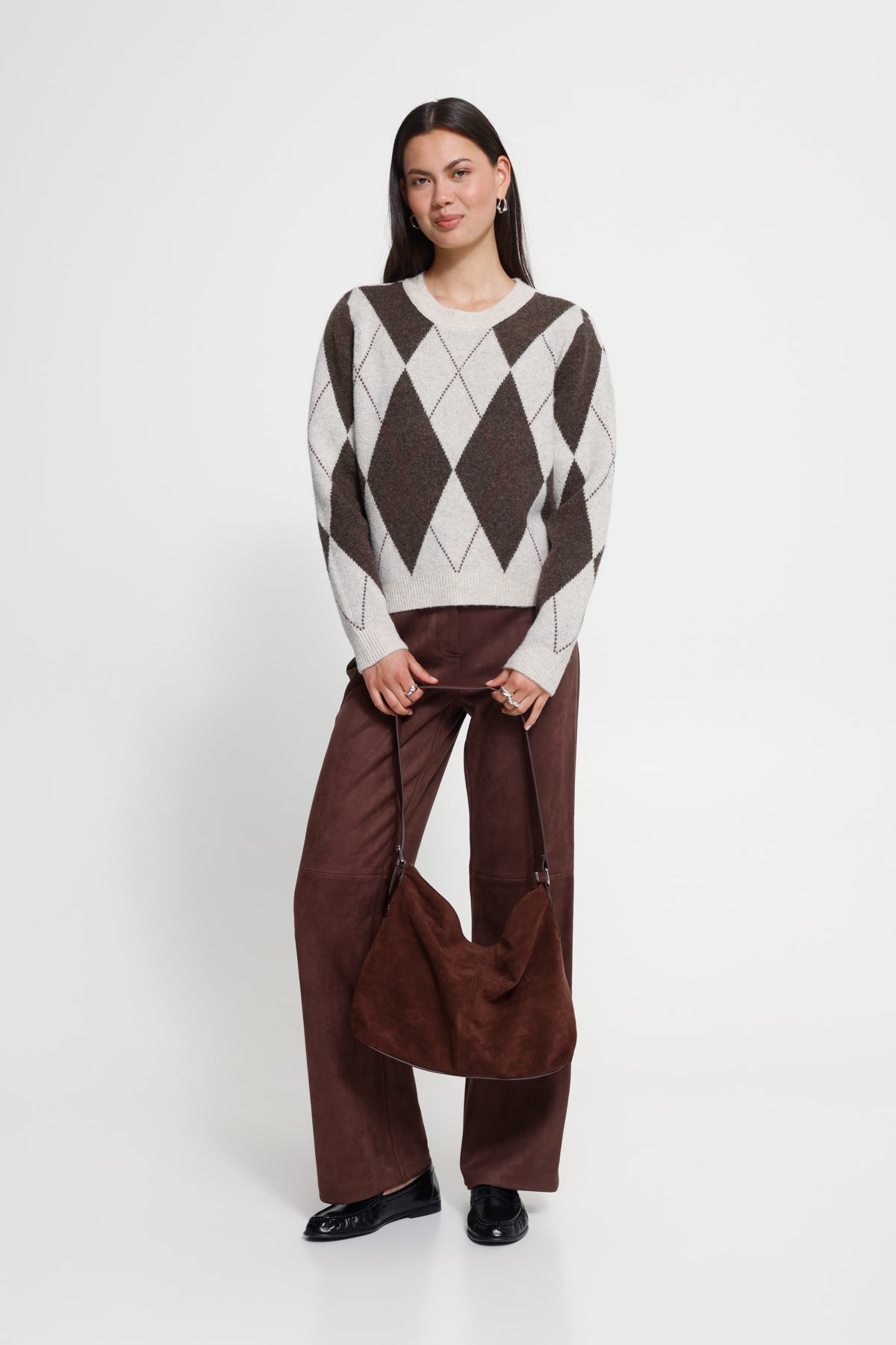 IHFENSTER LS OATMEAL, COFFEE BEAN HARLEQUIN - 20127303
