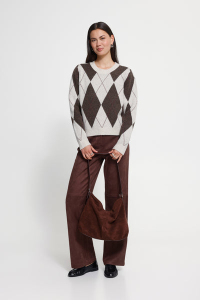 IHFENSTER LS OATMEAL, COFFEE BEAN HARLEQUIN - 20127303 Thumbnail
