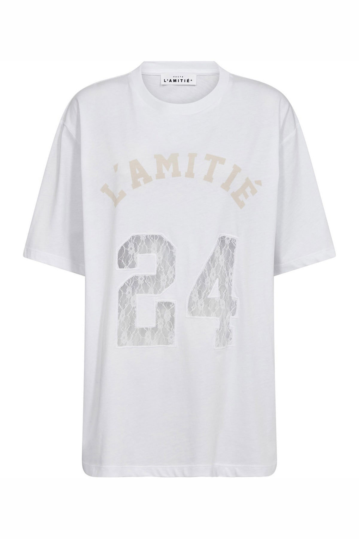 24 Lace Number Tee White - HL10534
