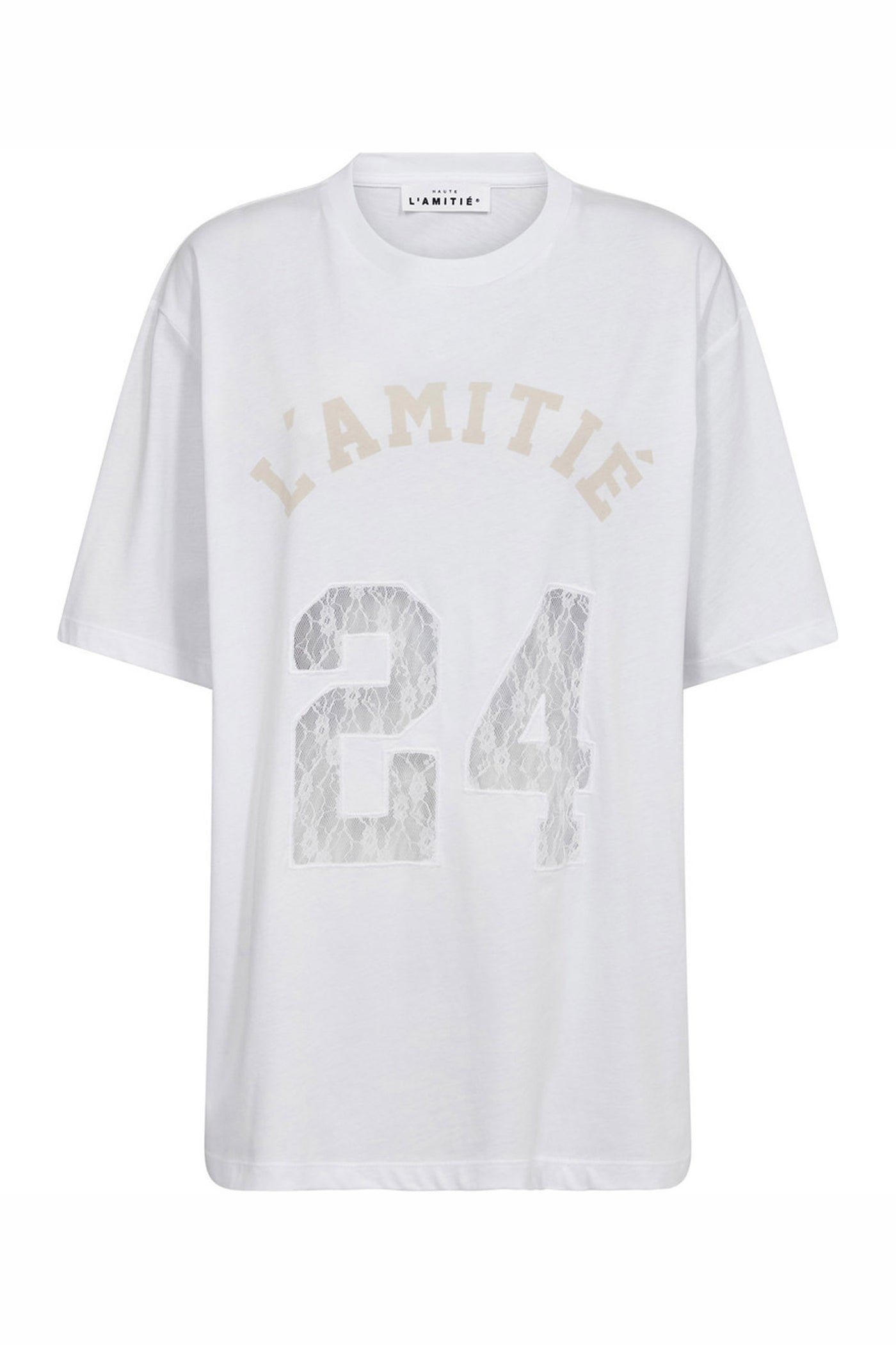 24 Lace Number Tee White - HL10534