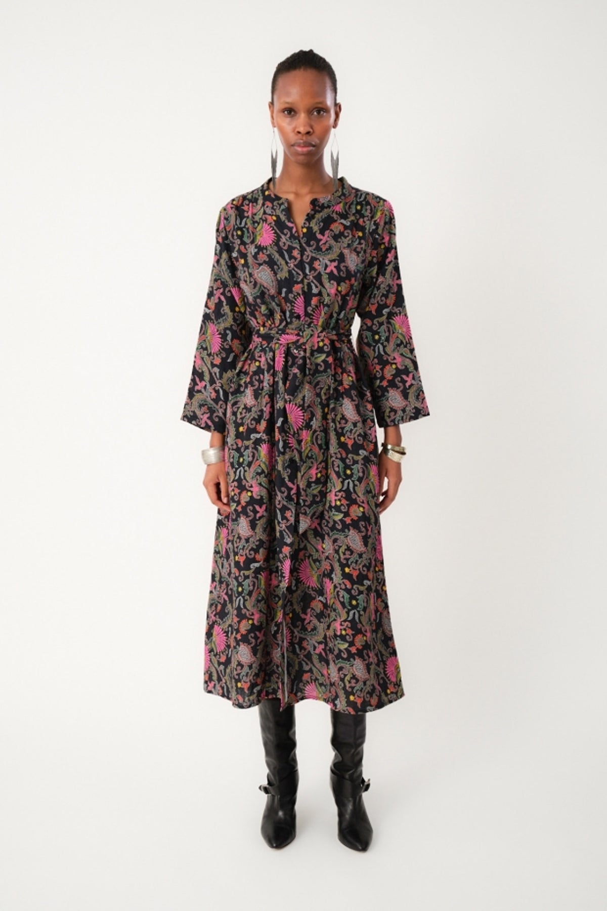 HarperLL Maxi Dress 3/4 74 Flower Print - 25401-3031